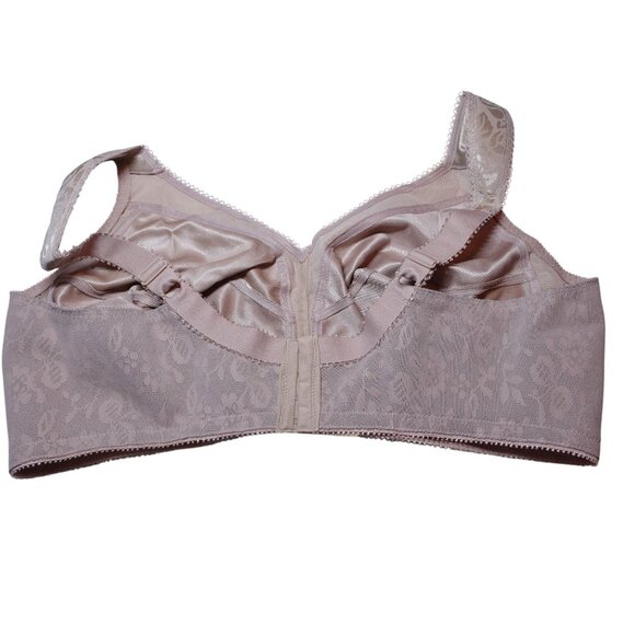 Playtex 18 Hour Ultimate Shoulder Comfort Wireless Bra Sz 44C Nude Jacquard - Picture 4 of 6